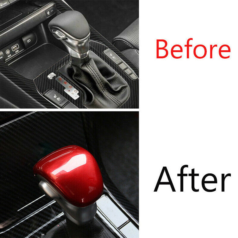 for Kia Forte 2019-2021 Red interior Central Console Gear Shift Knob cover Trim