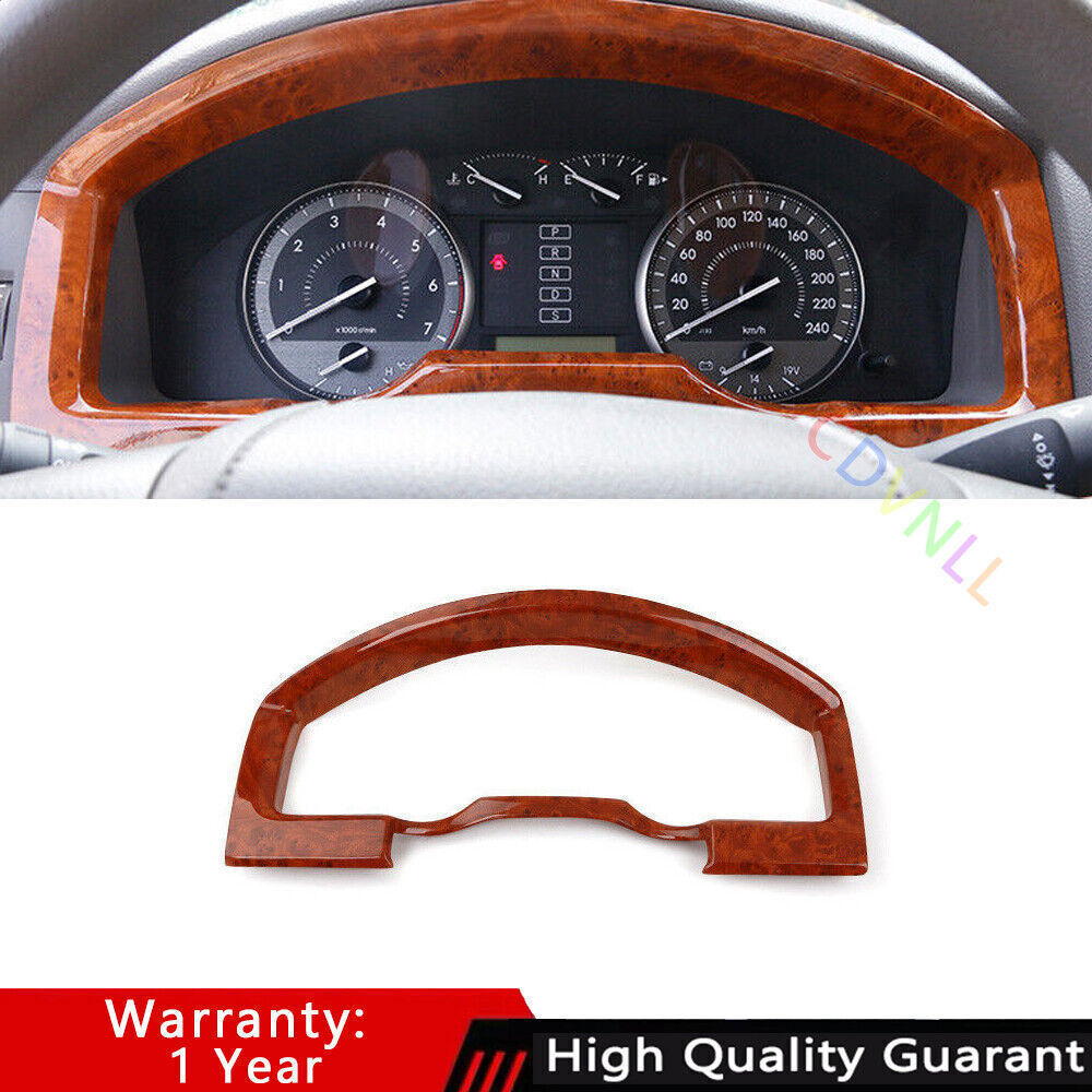 for Toyota for Land Cruiser 2016-21 1P Wood Grain Instrument Panel Frame Cover Trim