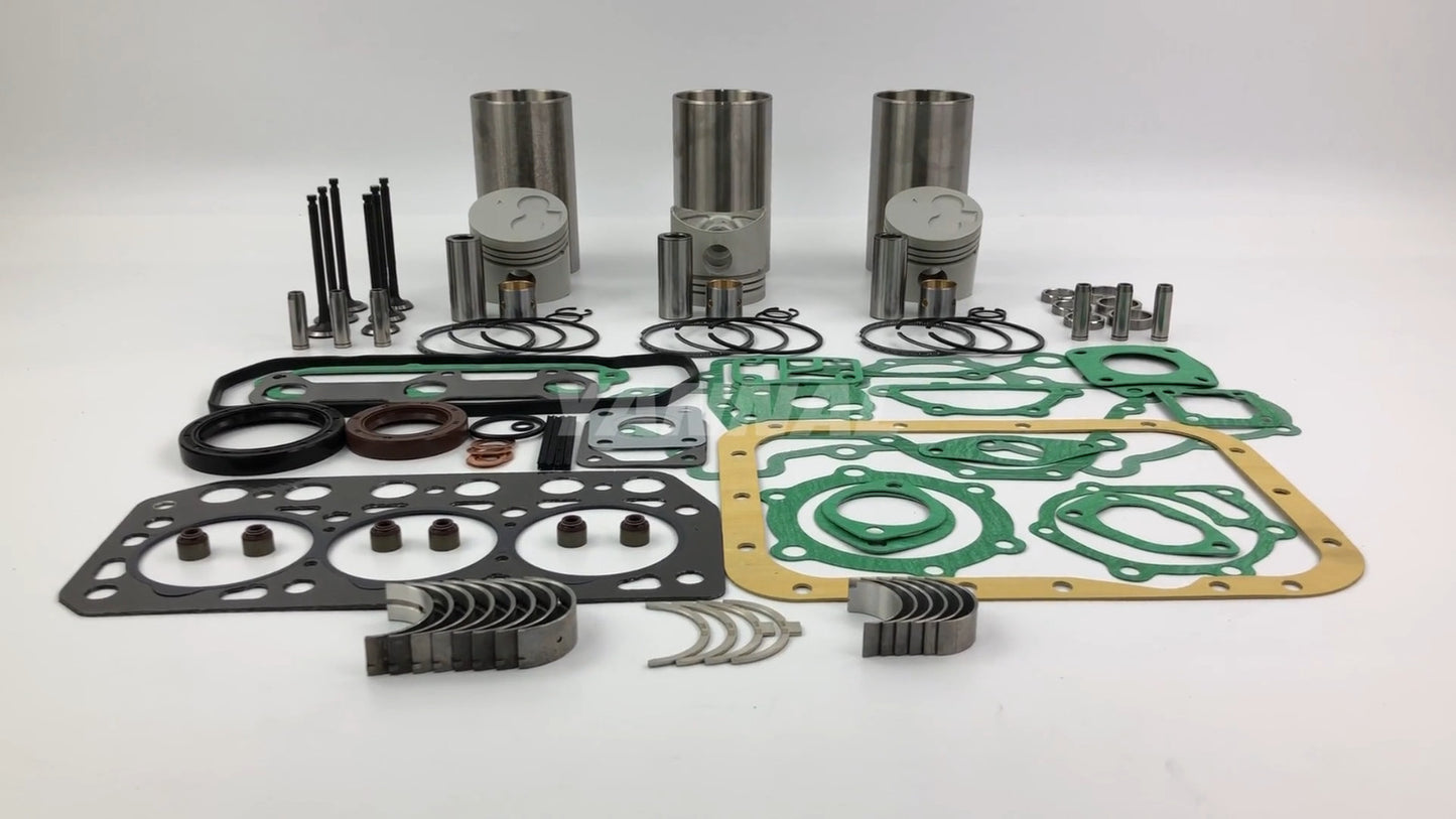 Suitable for Mitsubishi K3F IDI overhaul and rebuild kit full head gasket kit bearings