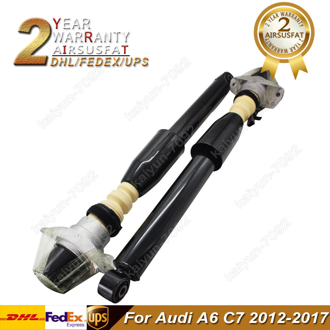 Pair for Audi A6 C7 Rear Air Suspension Shock Absorber 4G0616031AD 4G0616031T