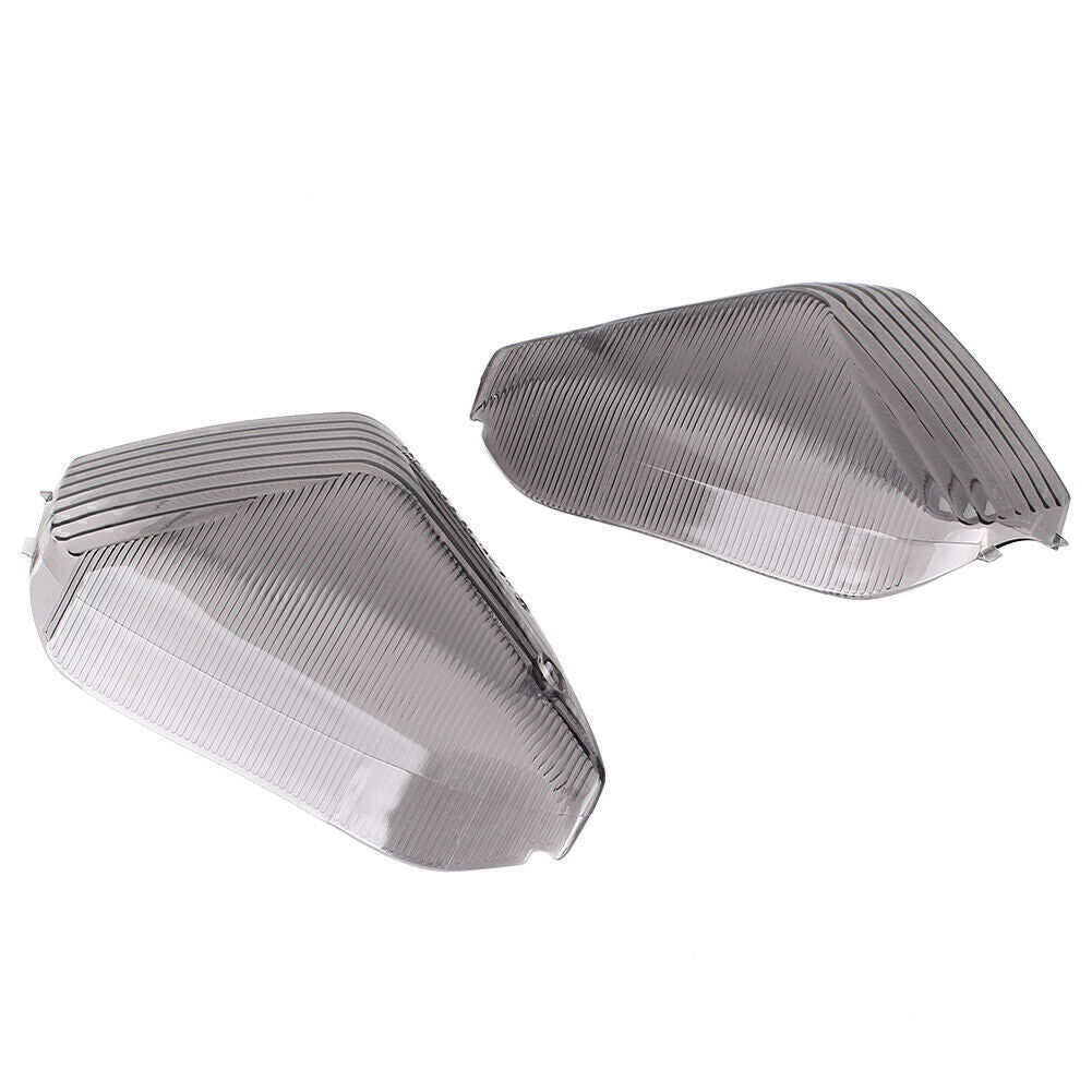for KAWASAKI ZX-14R 2006-10 ZX-10R 2006-07 2x Smoke Rear Turn Signal Light Lens