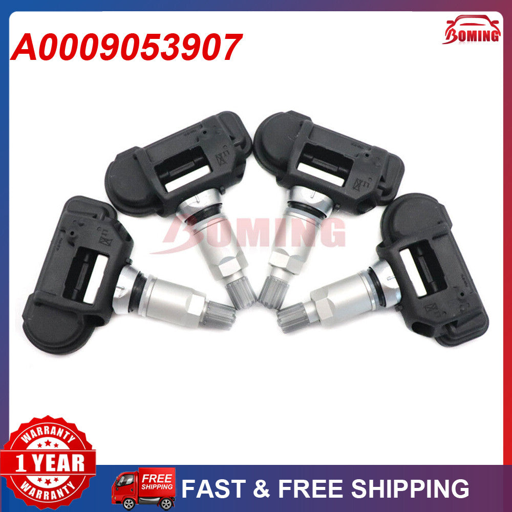 A0009053907 4 new TPMS Tire Pressure Sensors for Mercedes C/S/E/GLS/GLC/Metris
