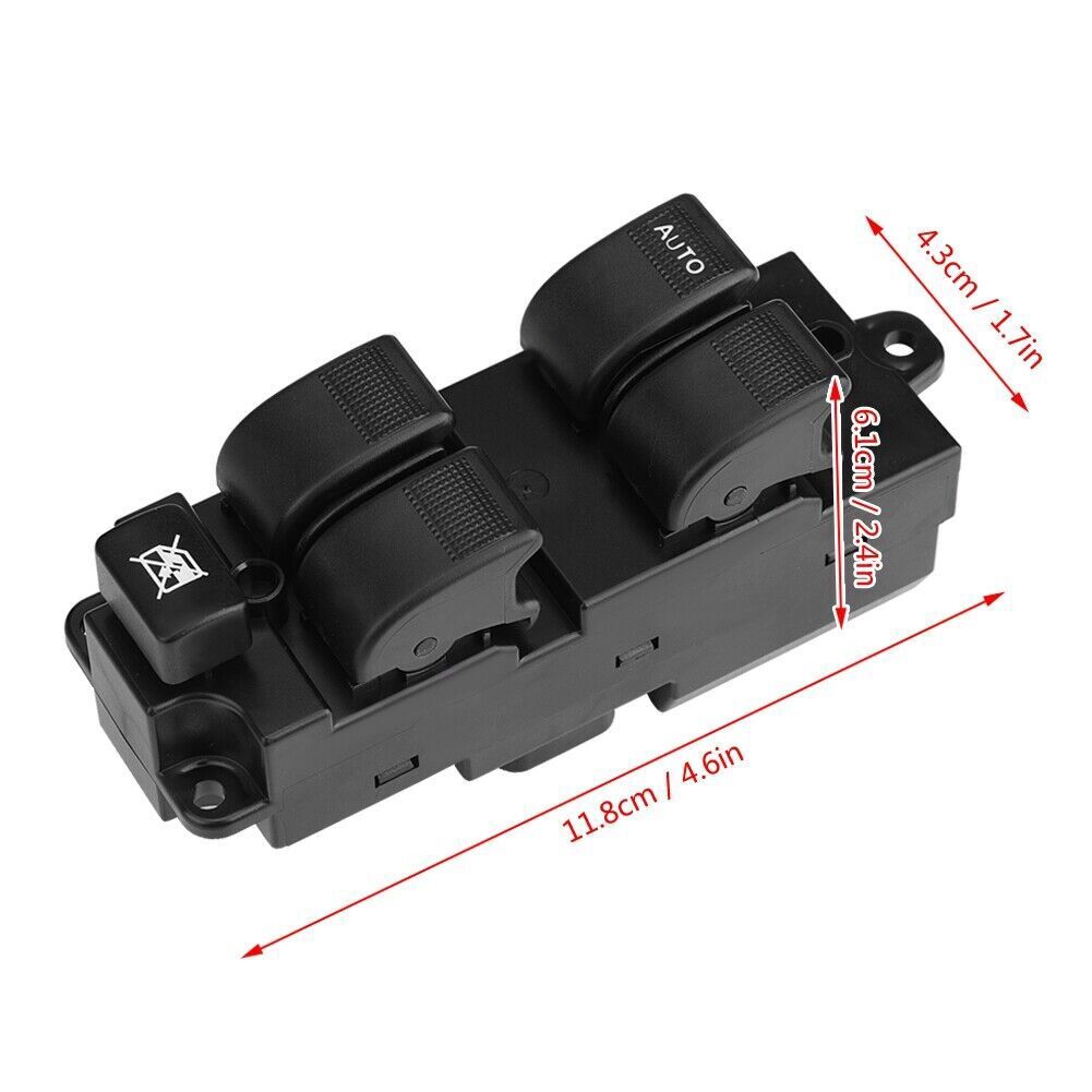 For BL4E?66?350A BLACK Electric Power Window Master Control Regulator Switch NEW