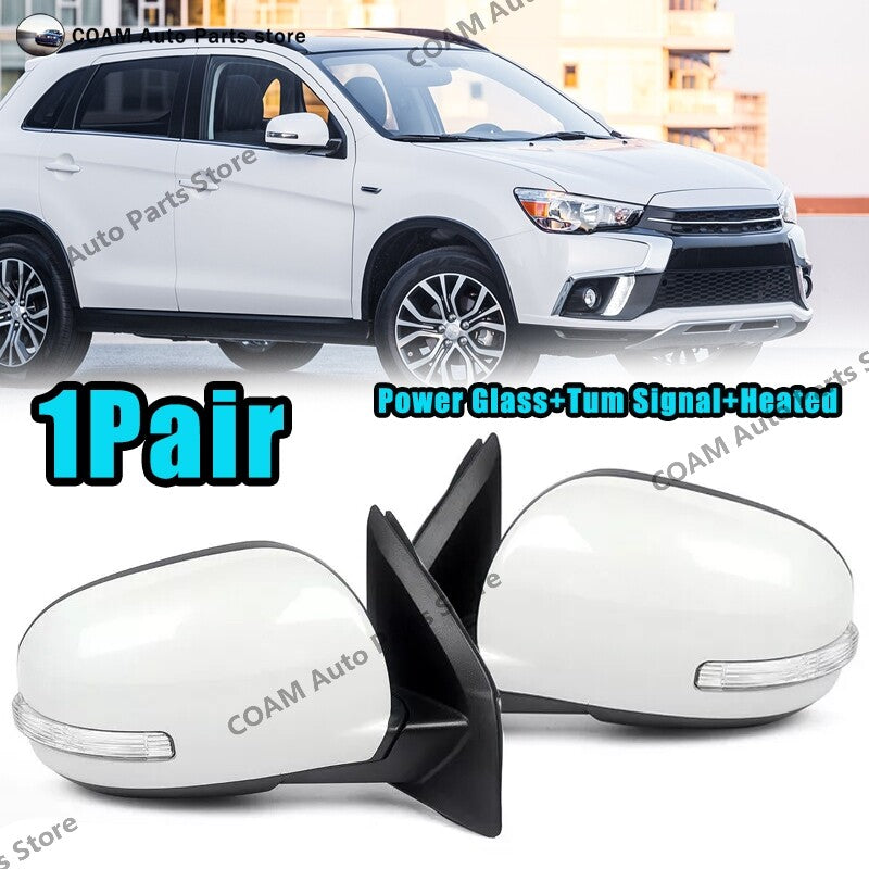1 pair of 9-wire turn signals for rearview mirrors suitable for Mitsubishi Outlander Sport ASX 14-19