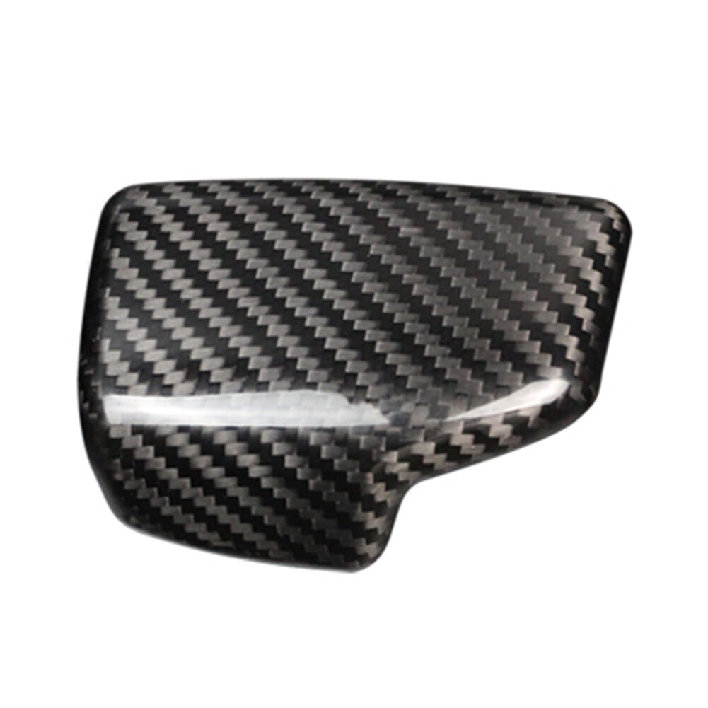 Carbon Fiber Gear Shift Knob Cover Sticker Trim for Audi for A4 B9 for A5 Q7 2017-18 RHD