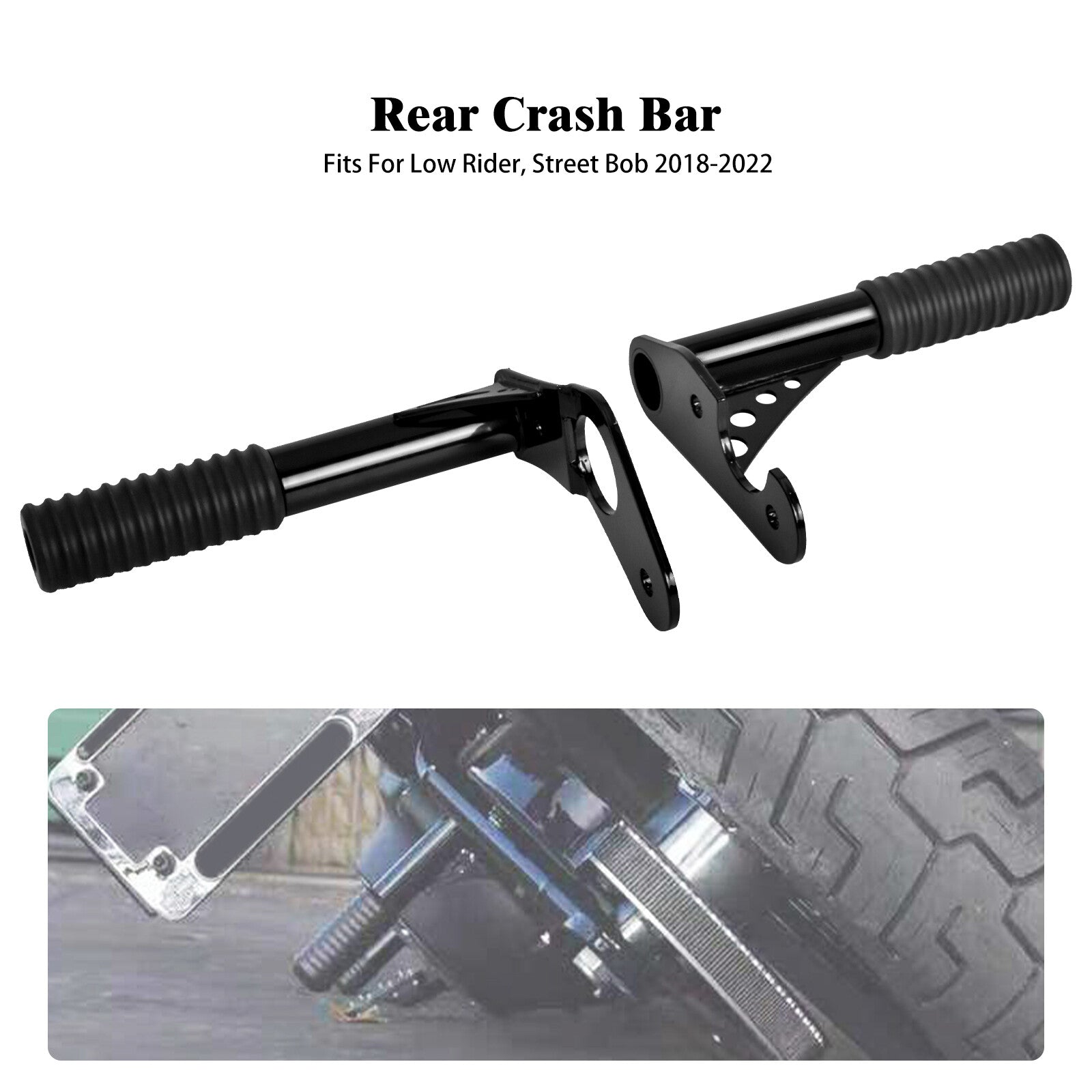 Rear Highway Passenger Foot Pegs Crash Bar for Harley Softail Low Rider 18-2023