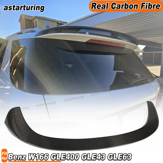 for Benz GLE Class W166 GLE400 GLE43 63 Carbon Fiber Rear Roof Spoiler Wing