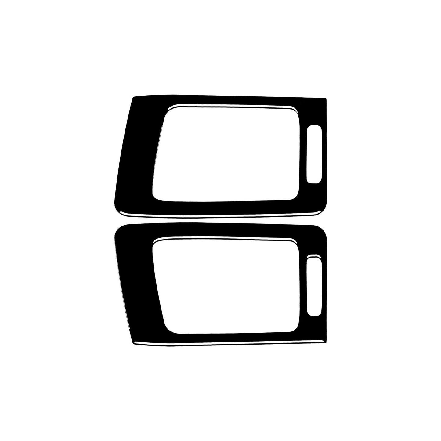 2Pcs Piano Black Interior Side Air Outlet Cover Trim for Infiniti G37 2010-2013