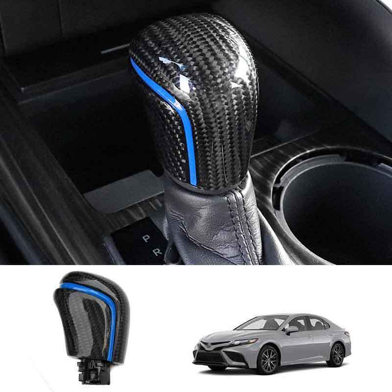 Real Carbon Fiber Gear Shift Knob Shifter Lever Replace for Toyota for Camry 2018-23