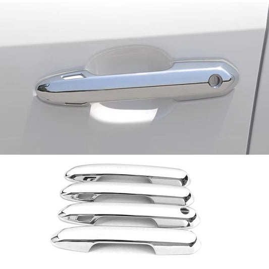 4PCS ABS Chrome Outside Door Handle Moulding Cover Trim for Toyota Rav4 19-2024