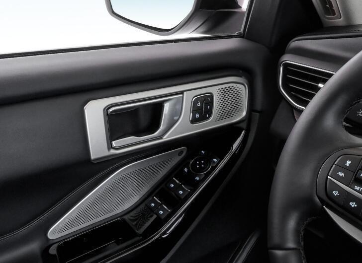 Inner Door Handle Frame Trim 4pcs for Ford Explorer 2020-2022 Peach Wood Grain