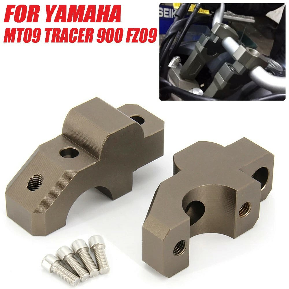 for YAMAHA MT09 Tracer 900 Handle Bar Riser Clamp Extend Handlebar Adapter Mount
