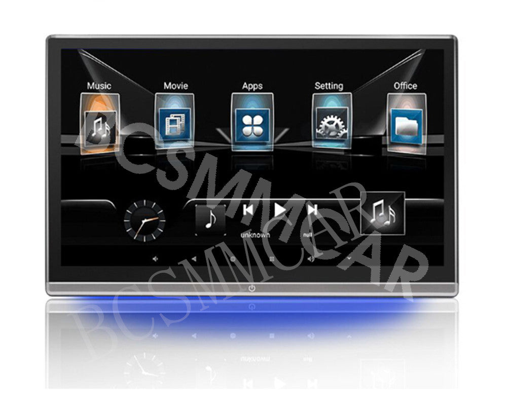 Android 11 Car Headrest Monitor Touch Screen Stereo Radio Video Player WIFI BT