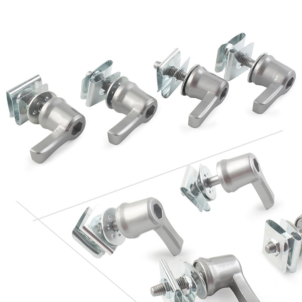 Fit for Harley Touring Road Glide 1993+ Saddlebag Lock Mounting Screw Kits Chrome UK