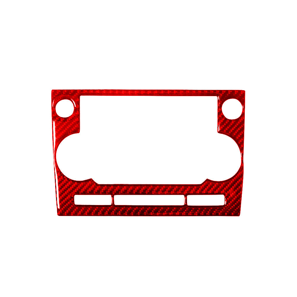 Red Carbon Fiber Radio Frame Cover Trim for Land Rover Discovery Sport 2015-2019