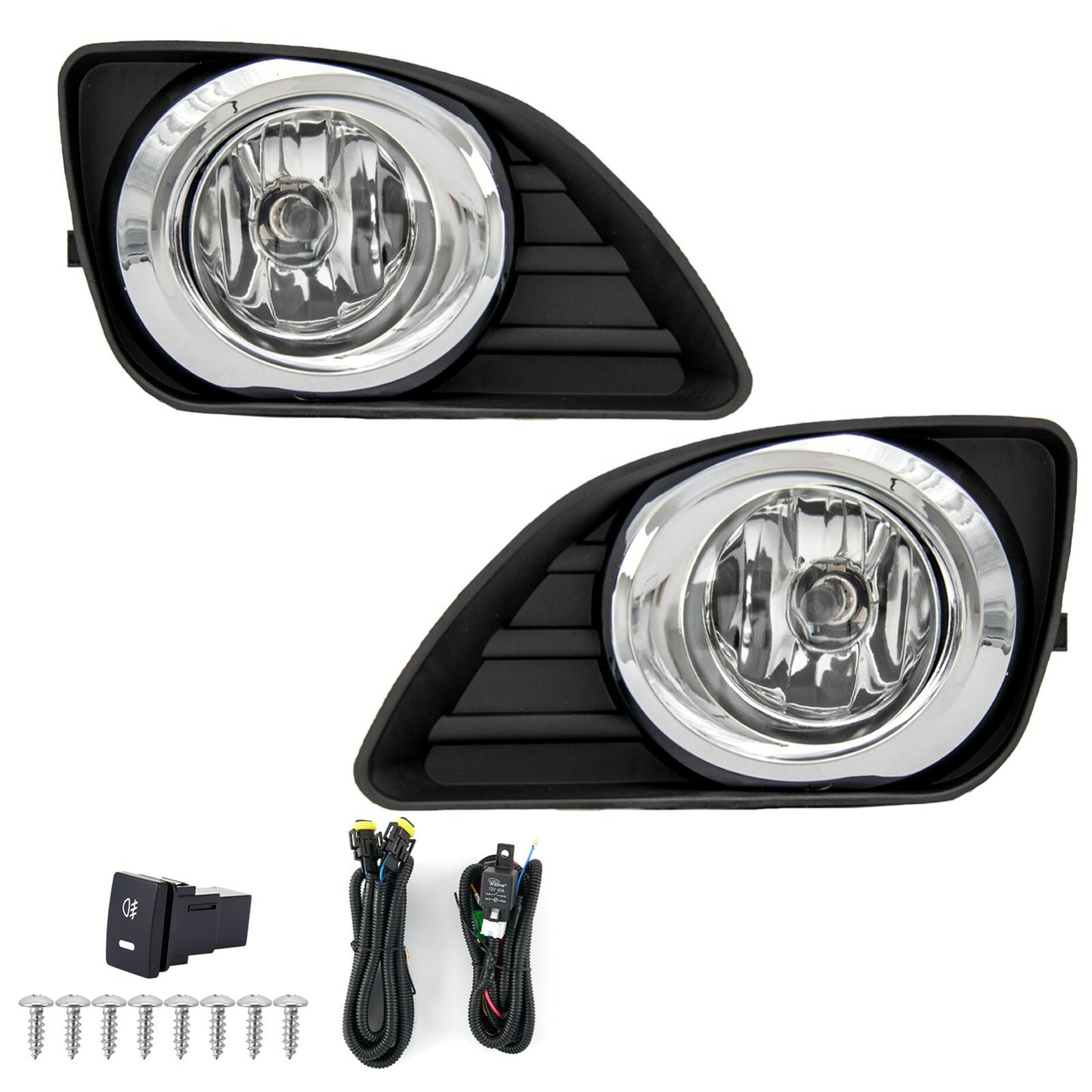 Suitable for 2010-2011 for Toyota for Camry bumper driver's fog light + switch kit (pair).