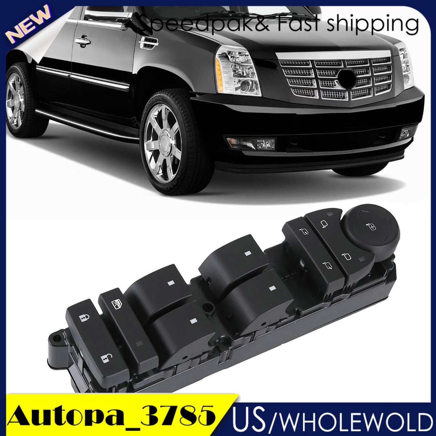 Front Left Driver Side Power Window Switch 20835553 for Chevrolet for Cadillac for GMC