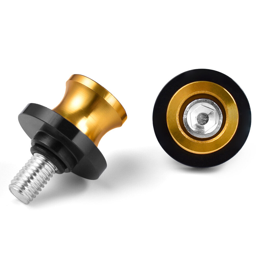 Schwingenspulen Slider Stand Schraube 8MM f¨¹r for HONDA CBR 600 900 1000RR Paar Gold