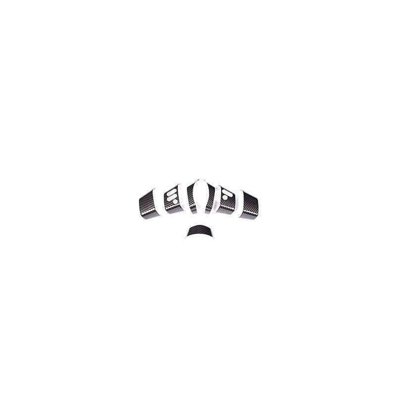 for Toyota FJ Cruiser 2007-21 Carbon Fiber Steering Wheel Switch Cover Trim 7PCS