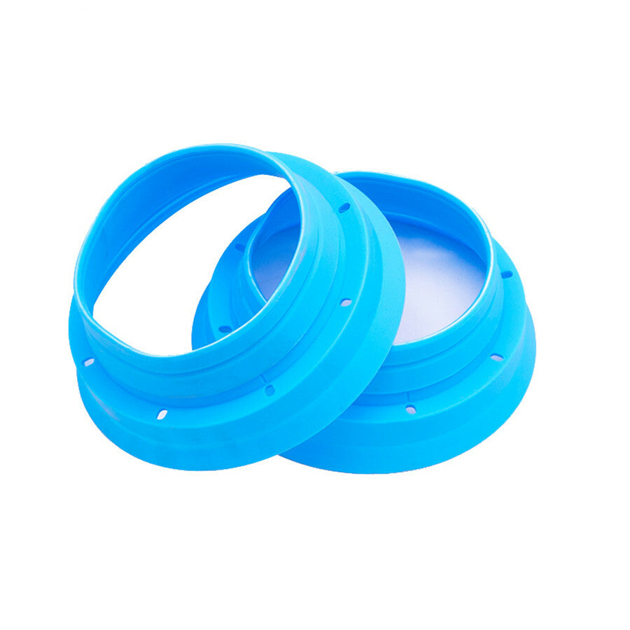2pcs 6.5 Car Audio Speaker Waterproof Cover Silica Gel Seal Mount Adapter Rings