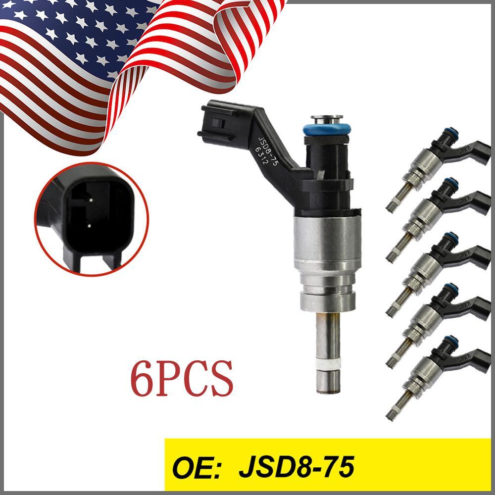 6pcs Fuel Injectors 8973126200 FJ1011 for 2004 for Isuzu Rodeo AXIOM 3.5L V6 JSD8-75