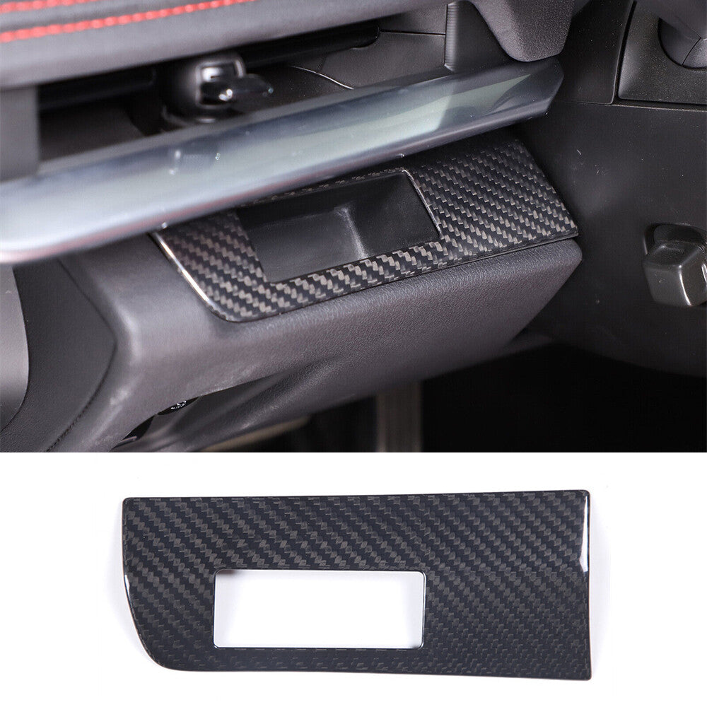 Carbon Fiber Steering Wheel Left Card Slot Cover for Chevrolet for Corvette C8 2020+