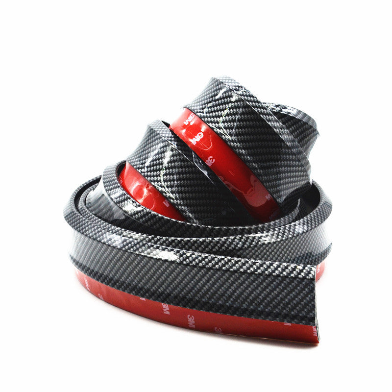 Car Front Bumper Carbon Fiber Lip Splitter Spoiler Skirt Valance Chin Protector