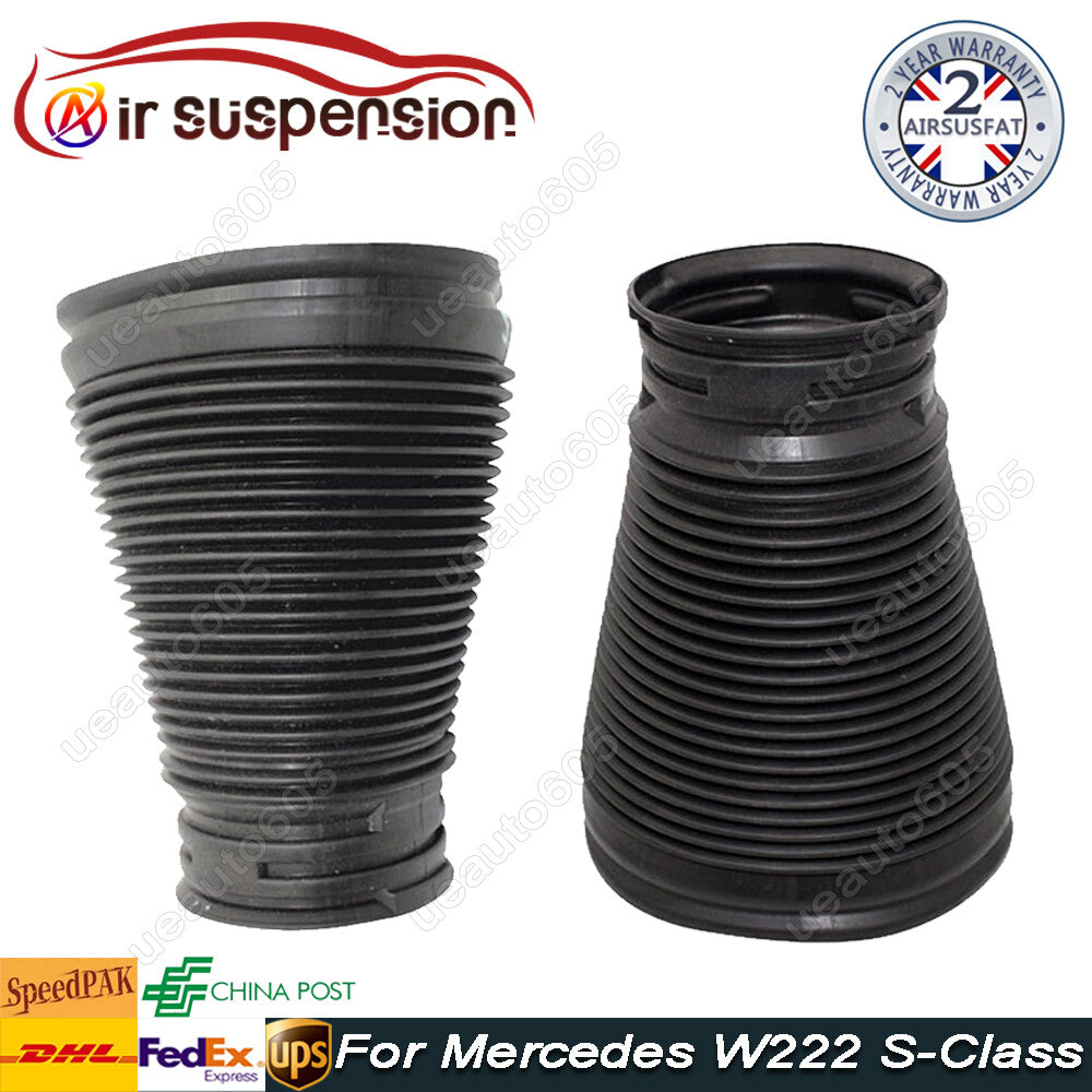 2x Front Air Shock Suspension Absorber Dust Boot Cover for Mercedes W222 S-Class