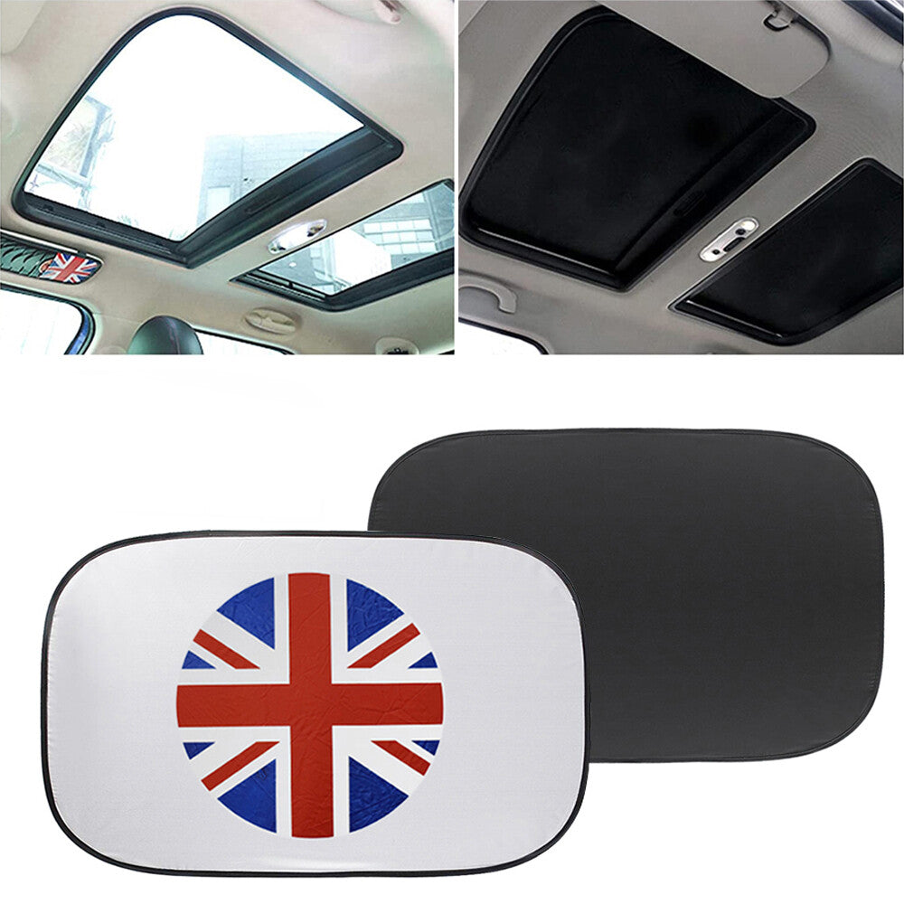 2x for MINI Cooper R55 R56 R60 Sunroof Sun Shade Union Jack Foldable Roof Cover