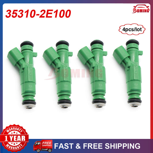 4x New 35310-2E100 Fuel Injector Fits for HYUNDAI for ELANTRA 1.8L L4 2011-2014