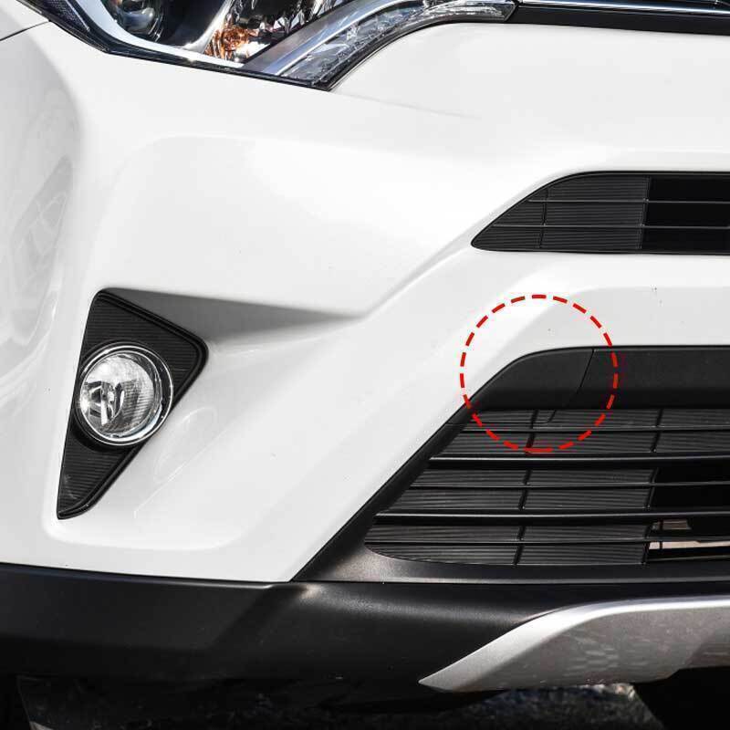 2X Black Front Left Right Bumper Tow Hook Eye Cover Cap For 2016-18 for Toyota RAV4