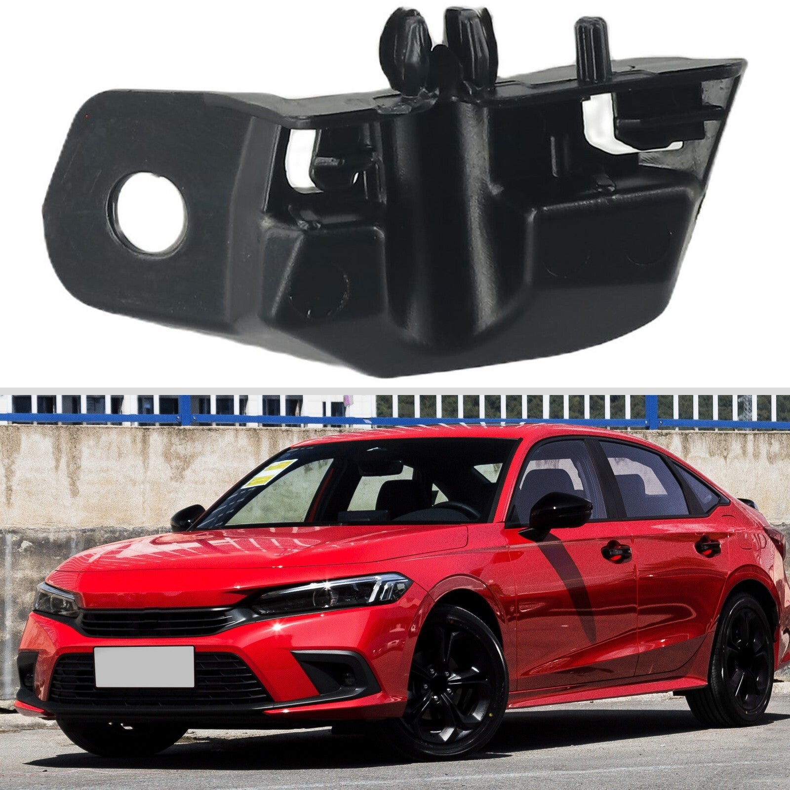 Left Side Front Grille Frame Gasket for Civic 2022 2023 71237 T24 T01