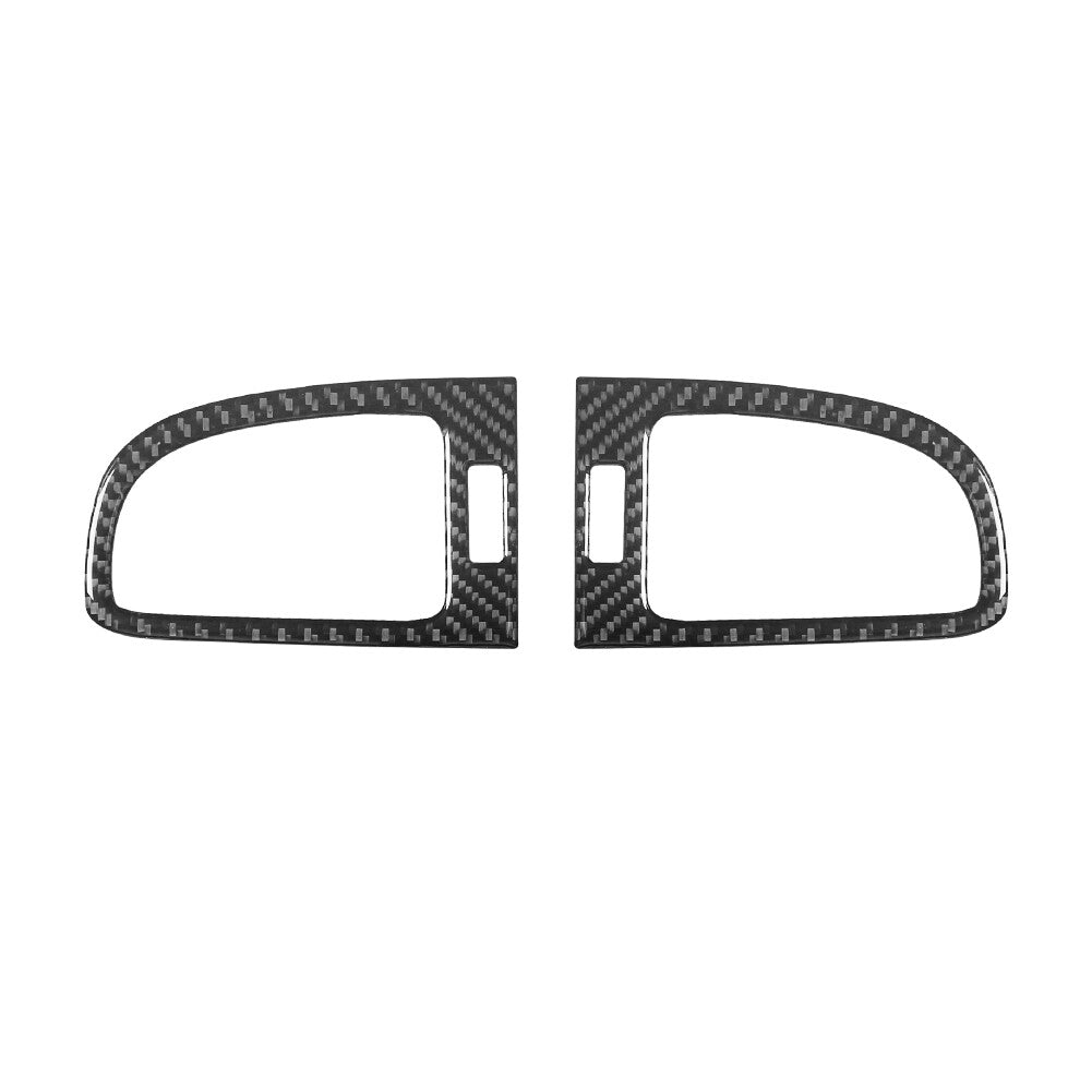 2Pcs Carbon Fiber Air Vent Cover Trim For Silverado/tahoe/ for sierra 2007-2014