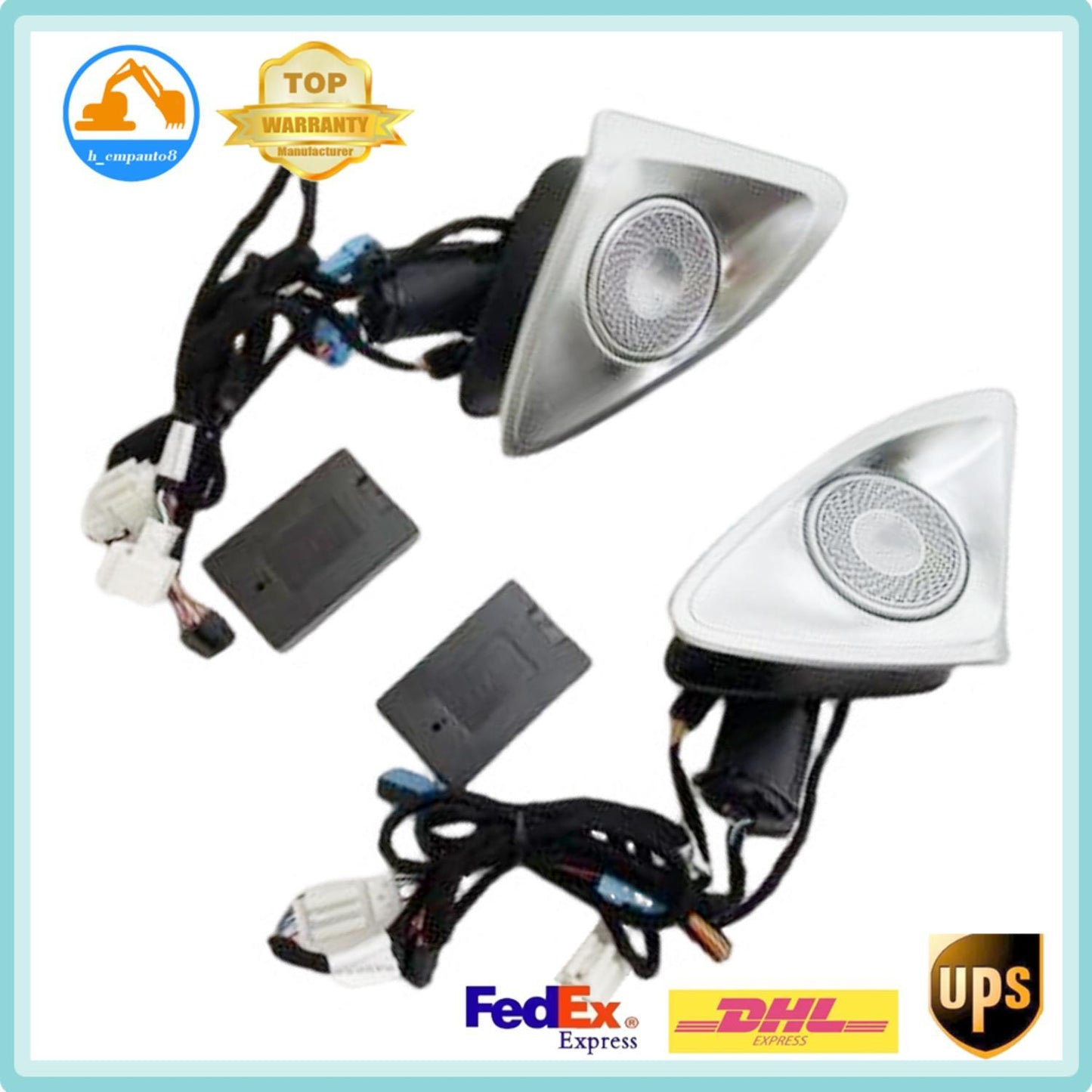 2x 4D Rotation Speaker Tweeter for Mercedes-Benz W206 C Class 64 colors 2022+
