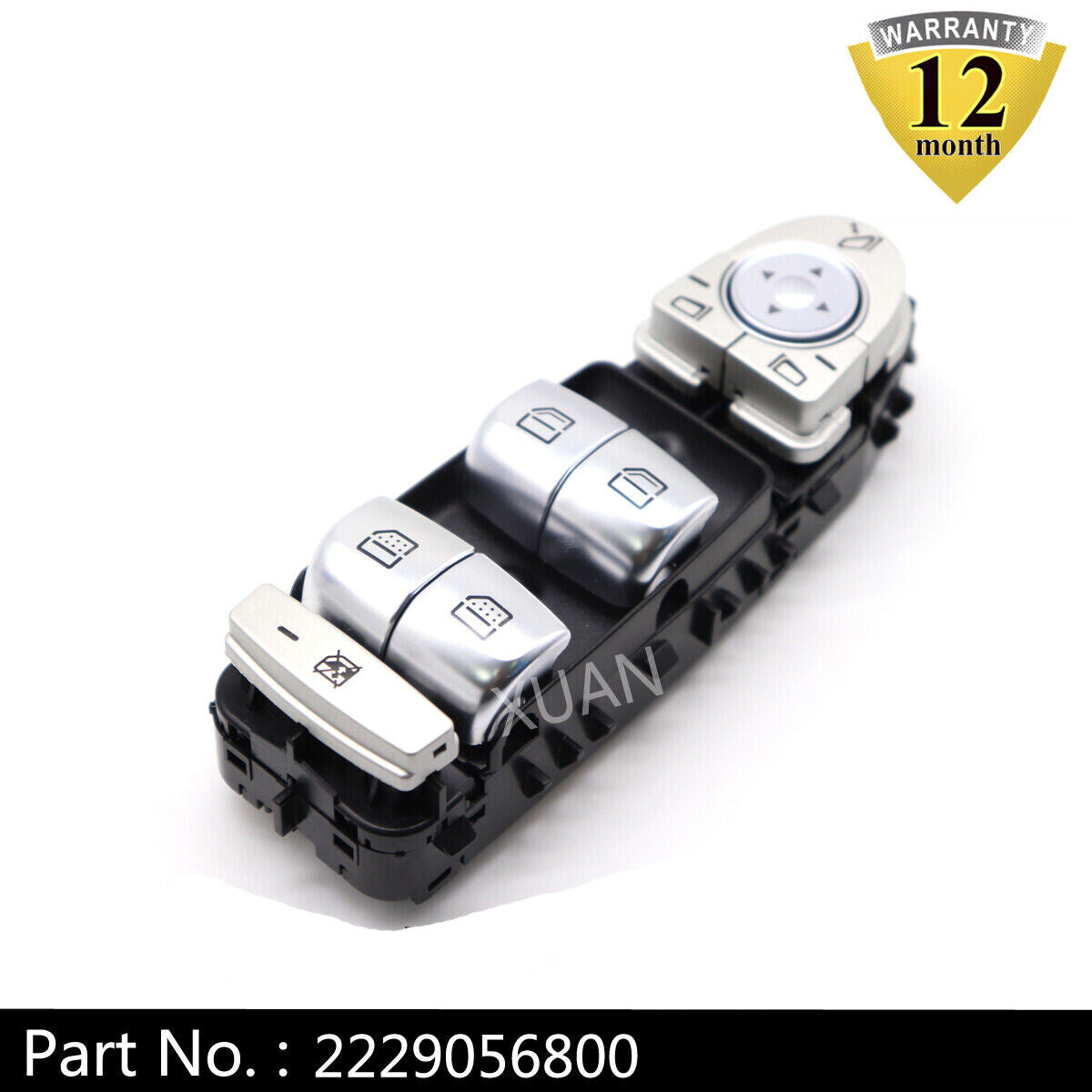 2229056800 Front left main power window switch suitable for Mercedes-Benz C300 C400 C63