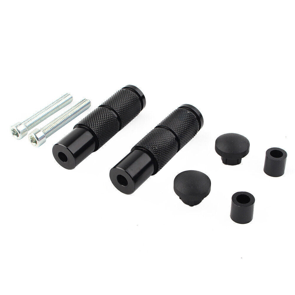 Motorcycle Bike Foot Pegs Footpegs Rear Set Pedals Racing CNC Universal Black