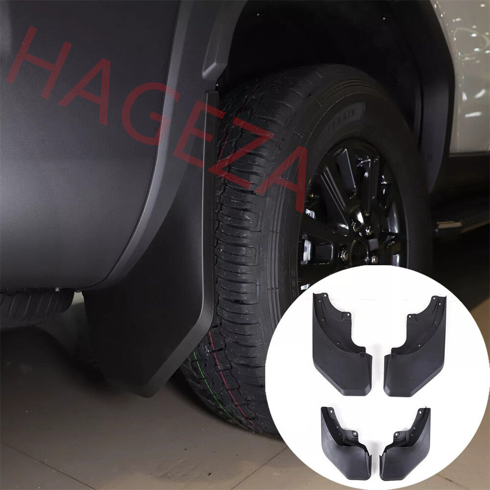 Black Mud Flaps Splash Guards Mudguard Cover For Toyot@ for Land Cruiser LC250 2024+