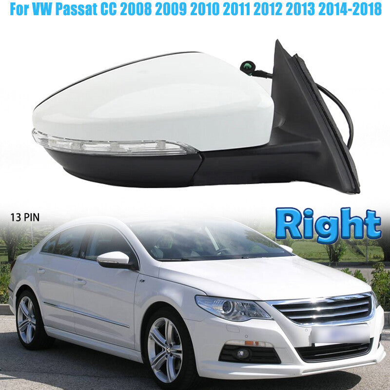 Right Side Door Mirror Turn Signal Light 13-Pin for VW for Passat CC 2008-2018
