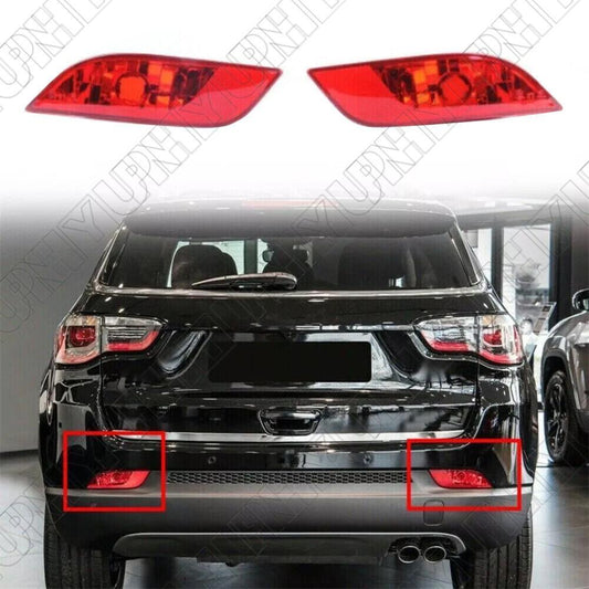 Rear Bumper Tail light Reflector Light Left Right for Jeep Compass 2017 - 2022