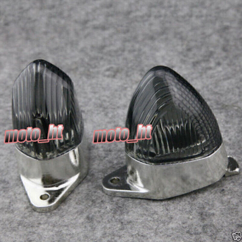 for Kawasaki ZX6R ZX10R 2004-06 05 Smoke Rear Turn Signals Light Indicators Lens