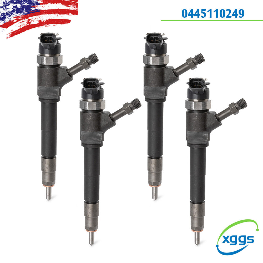 Set of 4 0445110249 Fuel Injector Common Rail Injector for Ford Ranger for Mazda