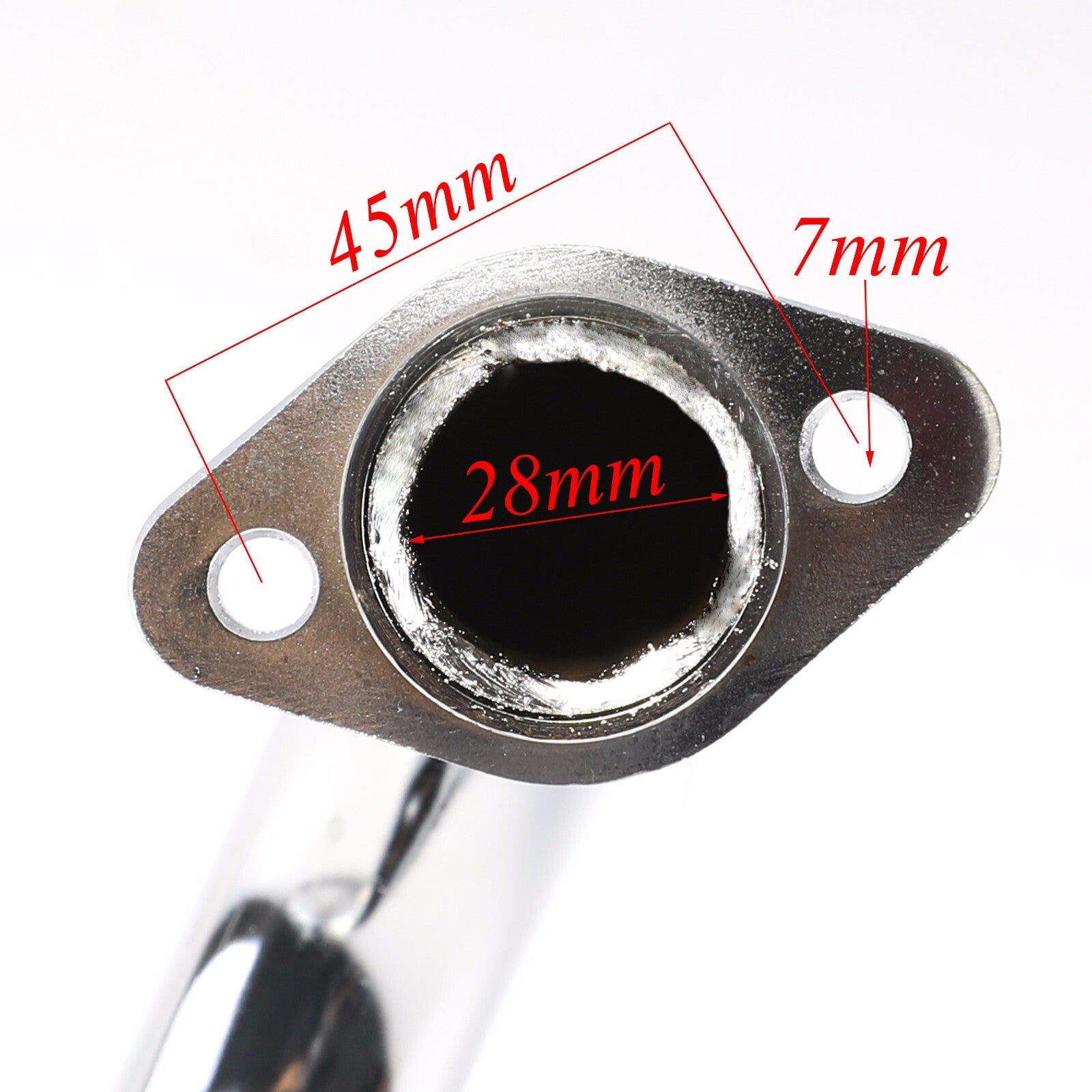 Exhaust muffler pipe suitable for Pit bicycles 50cc, 70cc, 110cc, 125cc. (Taodao Coolster Atomik)