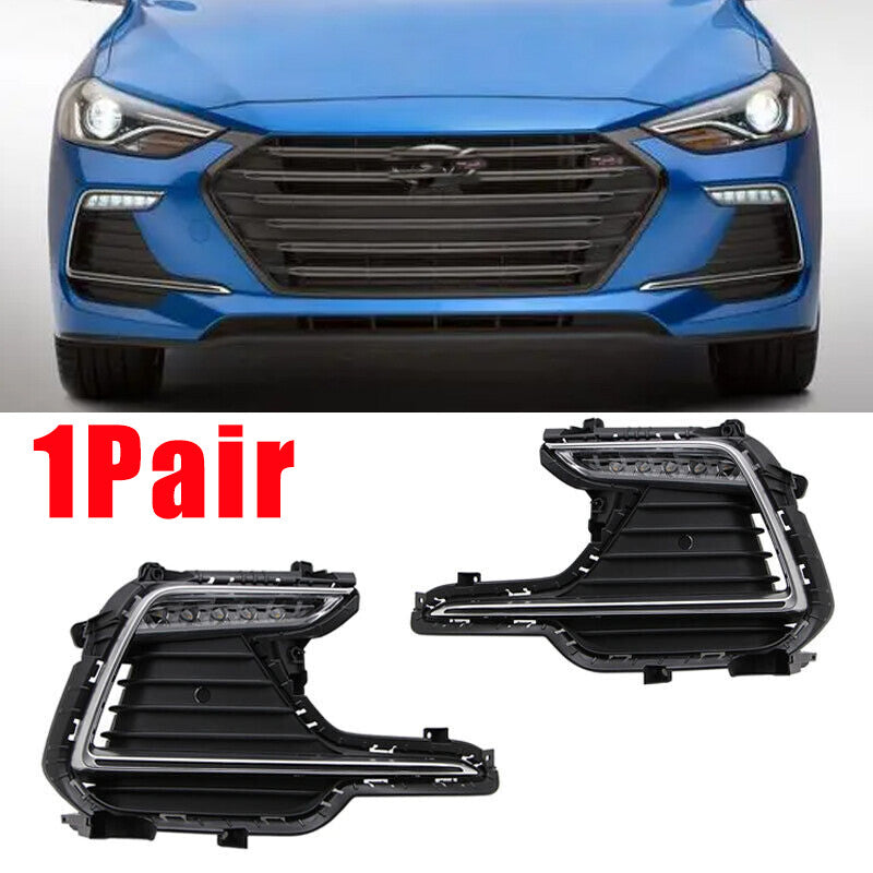 Fog lights and turn signals for daytime running on the modern for Elantra Sport 2016-2018
