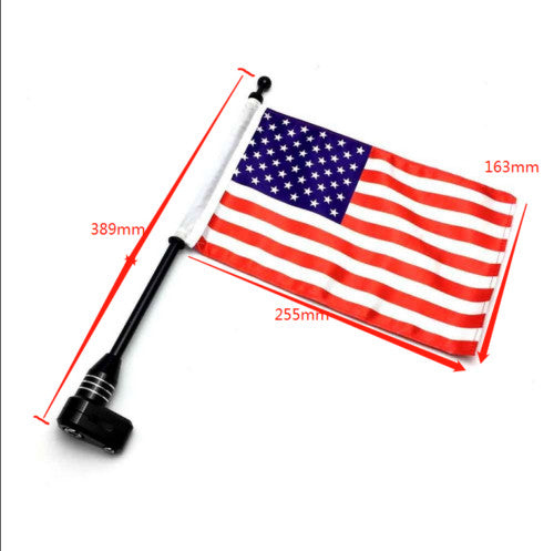 Universal Motorcycle American Flag pole Rear Luggage Rack Mount for Honda