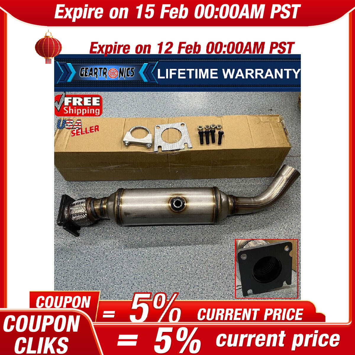 Catalytic Converter Fits for Chrysler Town  Country for Dodge Grand Caravan 3.3L  3.8
