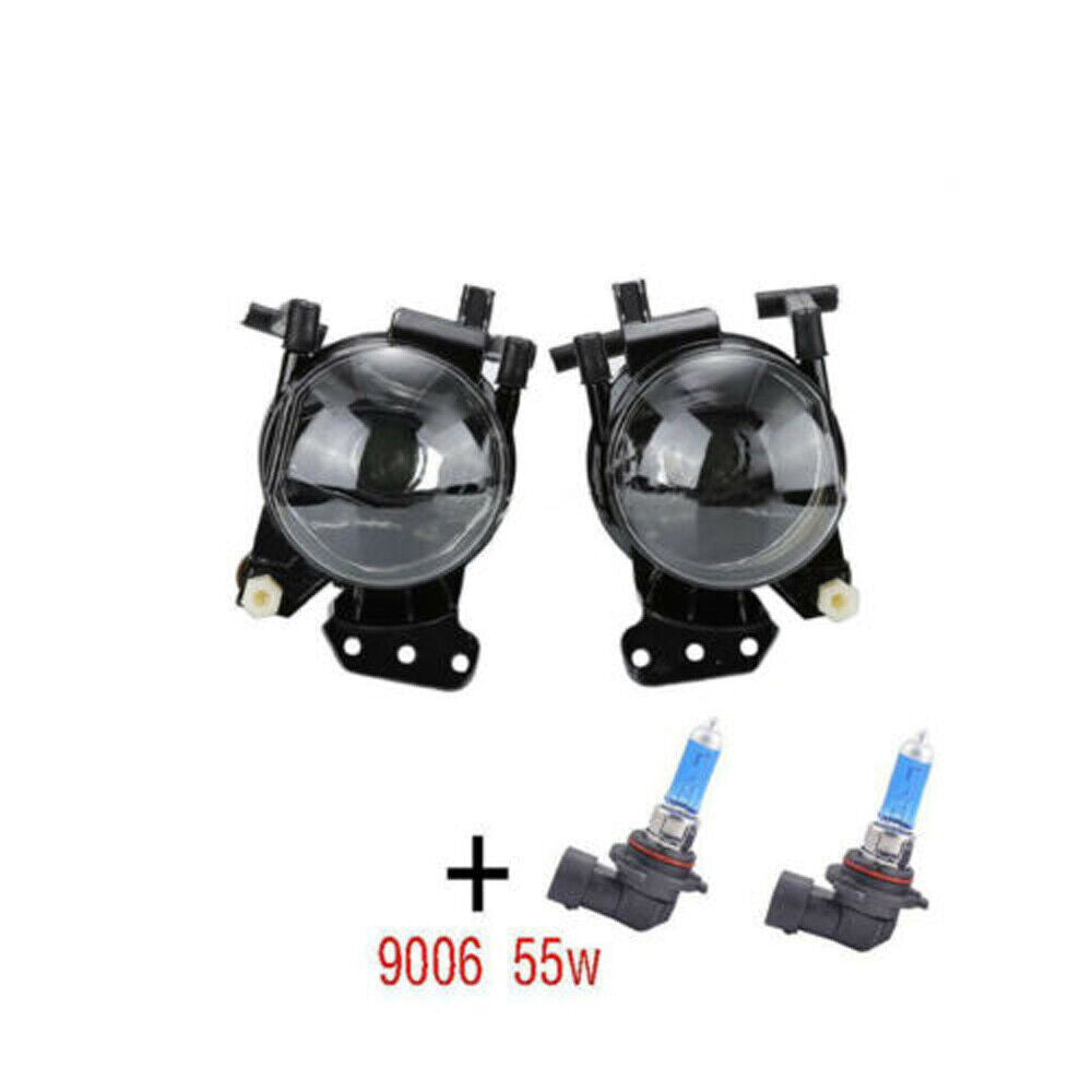 2x Front Fog Lights Lamps Housing Clear Fit for BMW E60 E61 E63 E46 X3 325i 525i